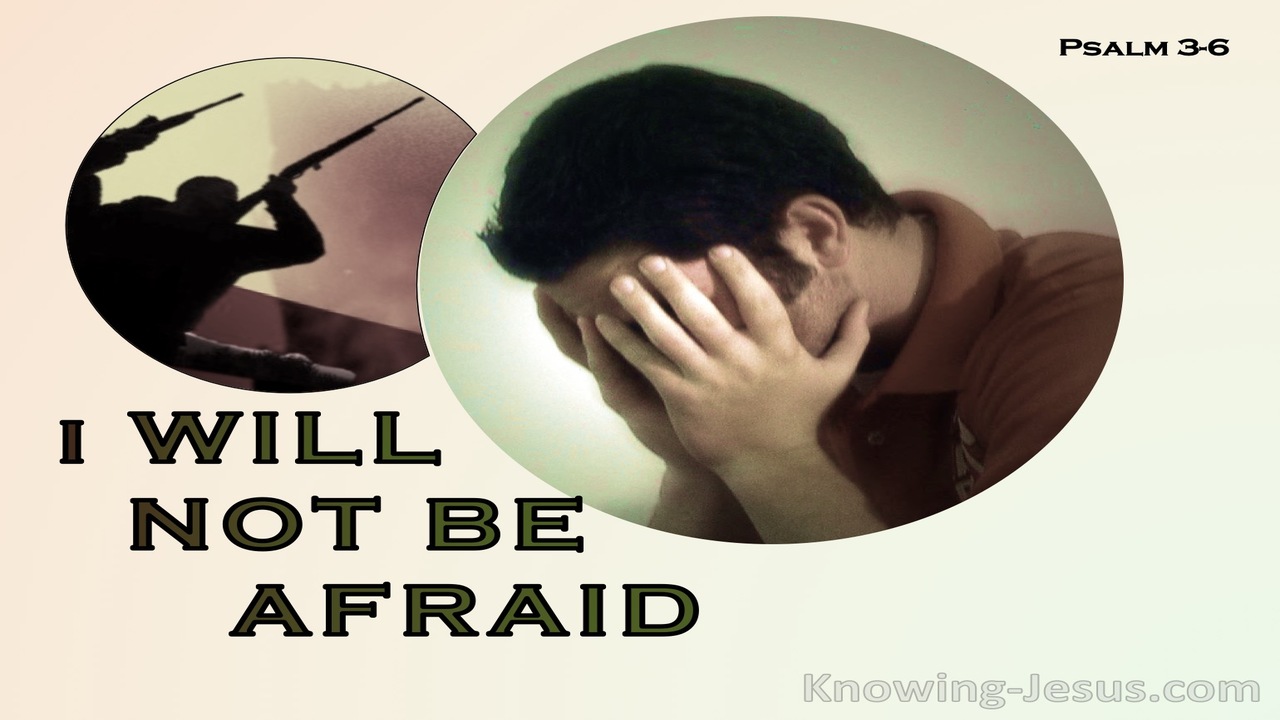 Psalm 3:6 I Will Not Be Afraid  (sage)